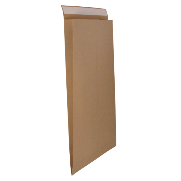 10.5W" x 3.75G" x 19H" GRADUAL GUSSET NATURAL KRAFT MAILER – 100% RECYCLED CONTENT - Image 3